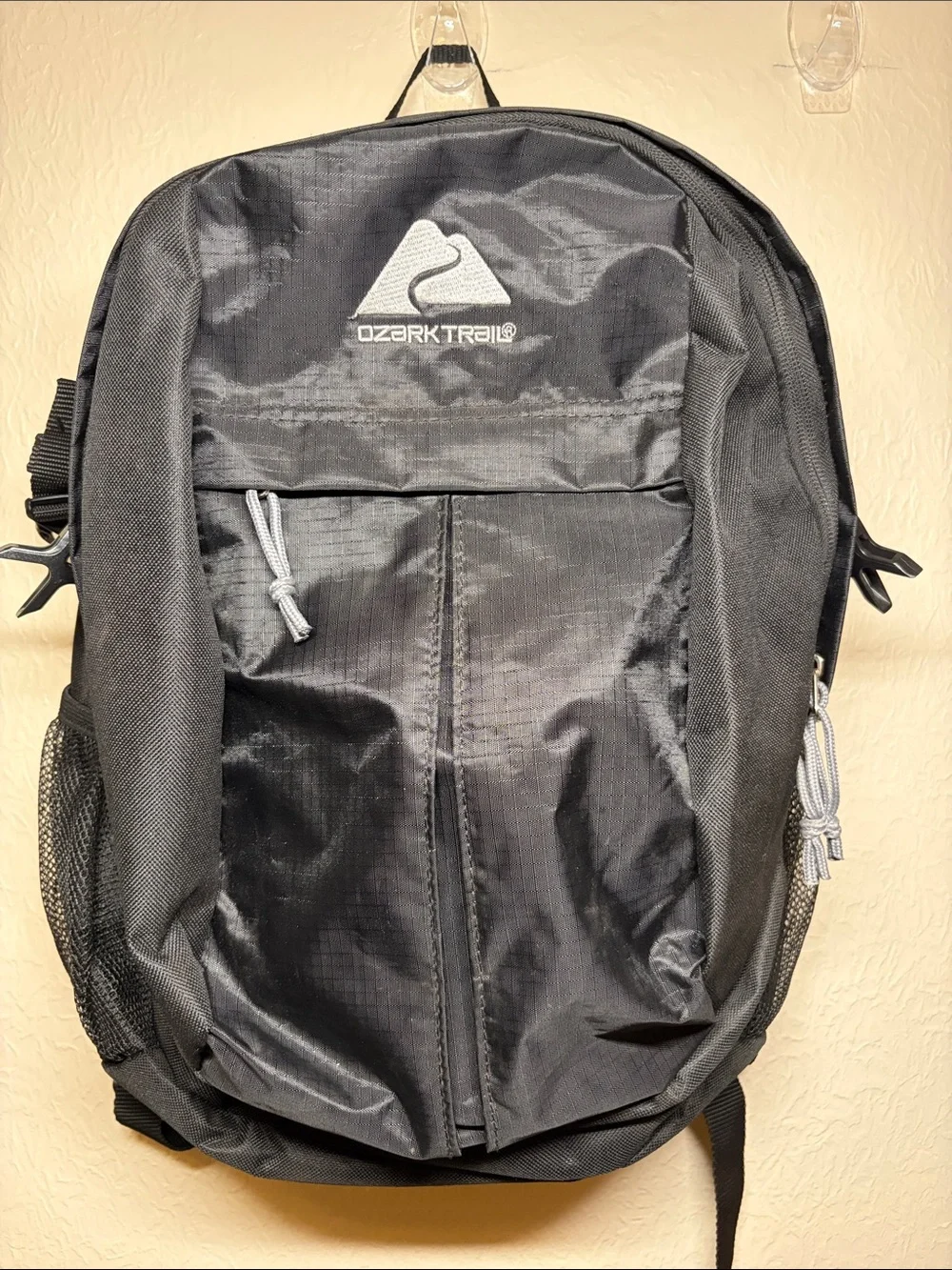 Ozark Trail Black and Gray Men's Backpack with Logo